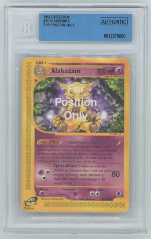BGS (AUTHENTIC) Alakazam R (For Position Only) 2002 Pokemon Expedition